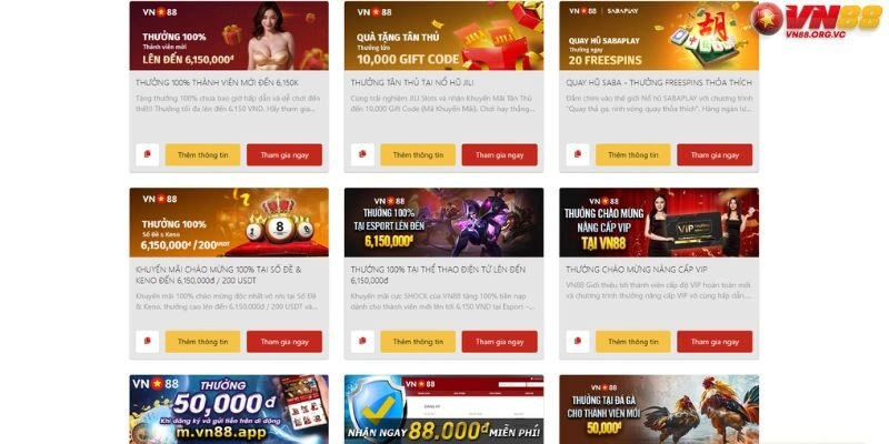 VN88🎖️Link Vào VN88.COM Mới Nhất 12/2025, Đăng Ký +88K 49 Khuyến mãi VN88 – Hấp dẫn nhất thị trường